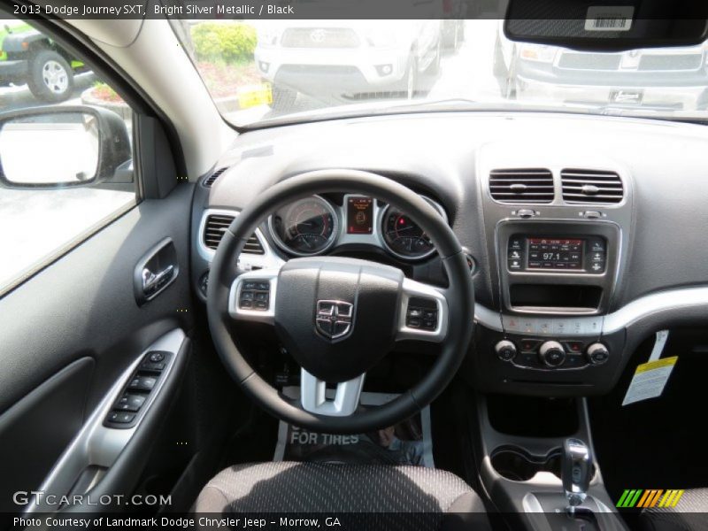 Bright Silver Metallic / Black 2013 Dodge Journey SXT