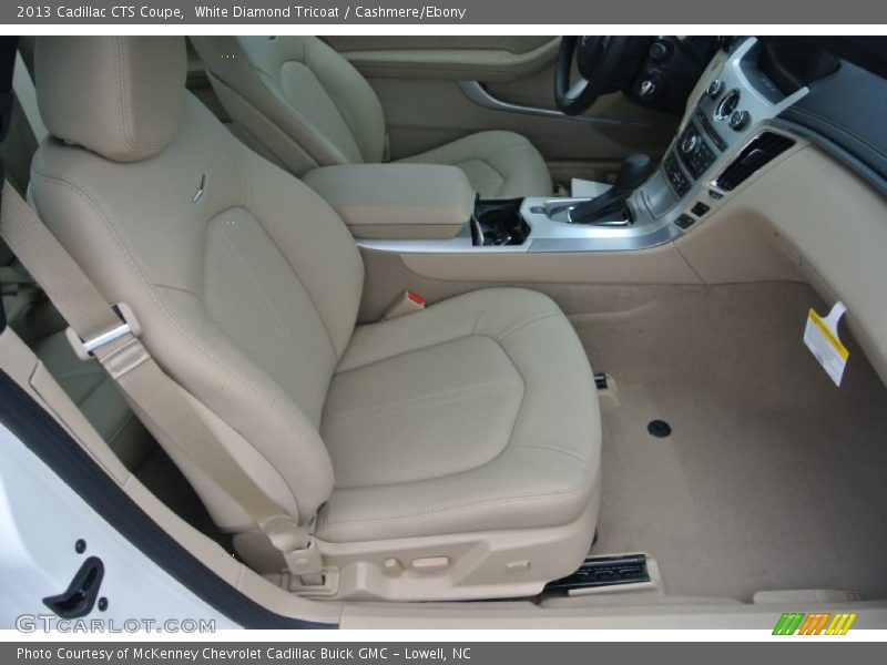 White Diamond Tricoat / Cashmere/Ebony 2013 Cadillac CTS Coupe
