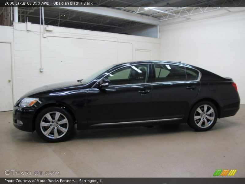 Obsidian Black / Black 2008 Lexus GS 350 AWD