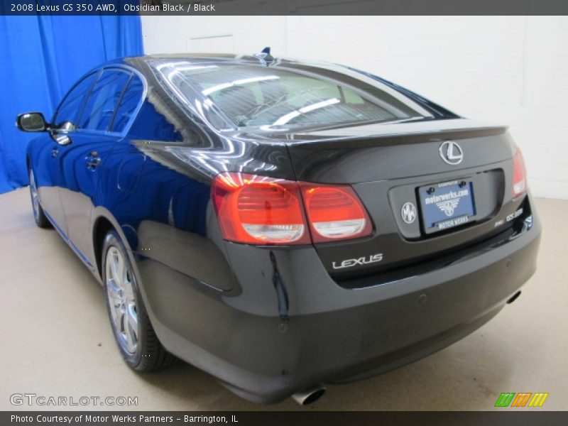 Obsidian Black / Black 2008 Lexus GS 350 AWD