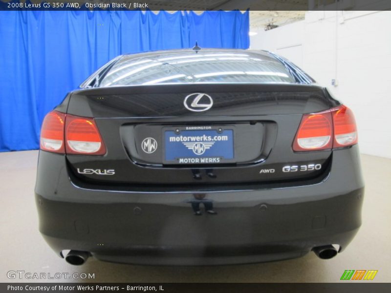 Obsidian Black / Black 2008 Lexus GS 350 AWD