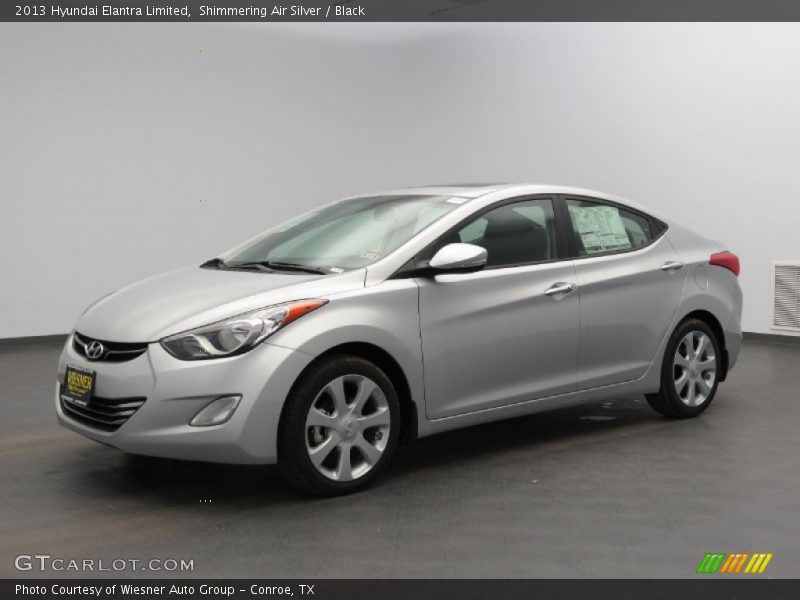 Shimmering Air Silver / Black 2013 Hyundai Elantra Limited