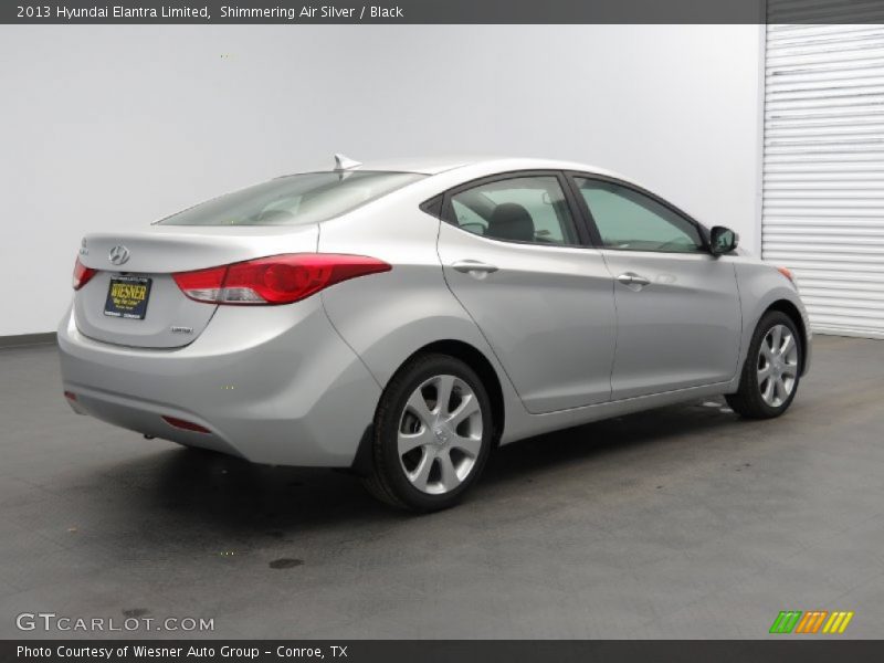 Shimmering Air Silver / Black 2013 Hyundai Elantra Limited