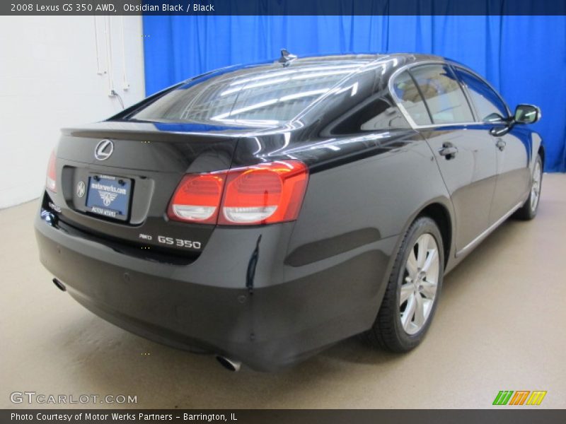 Obsidian Black / Black 2008 Lexus GS 350 AWD