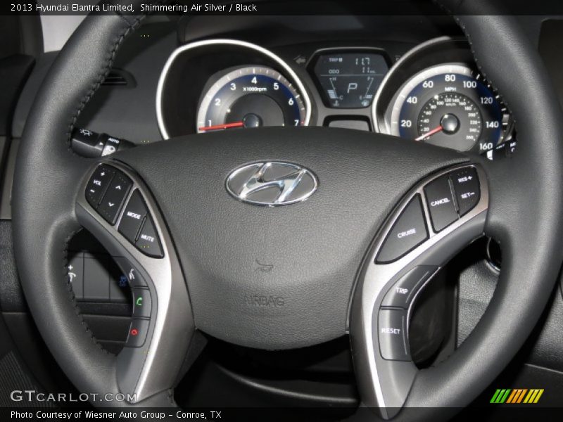 Shimmering Air Silver / Black 2013 Hyundai Elantra Limited