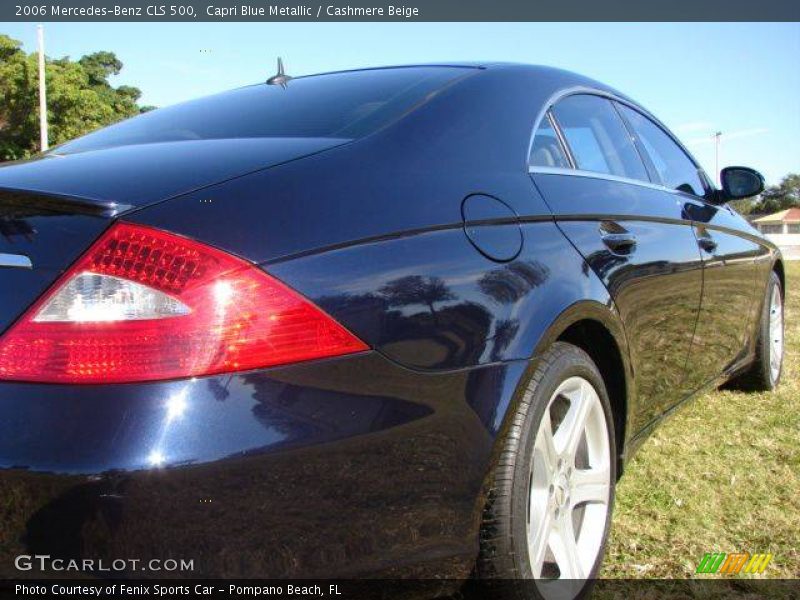 Capri Blue Metallic / Cashmere Beige 2006 Mercedes-Benz CLS 500
