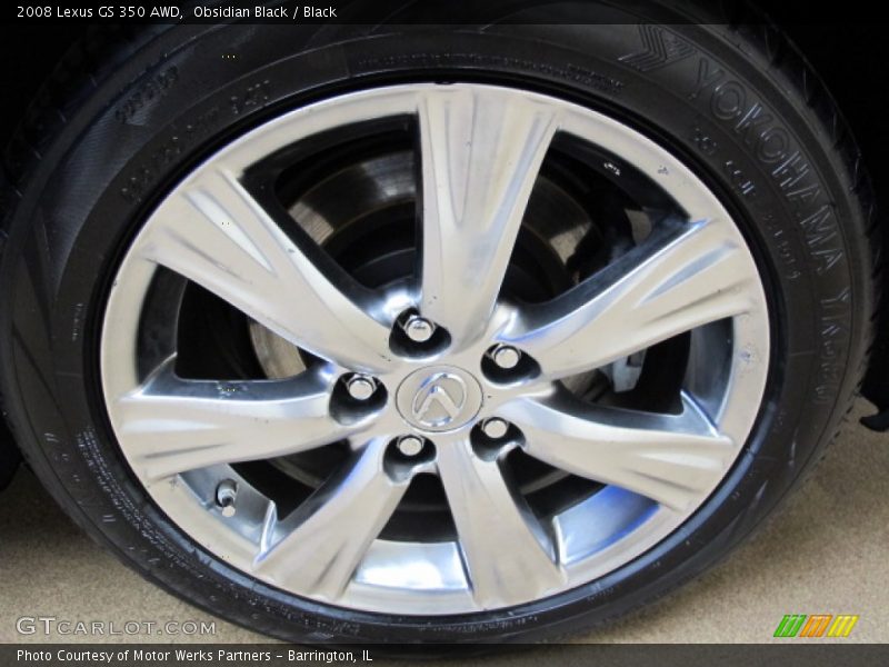 Obsidian Black / Black 2008 Lexus GS 350 AWD