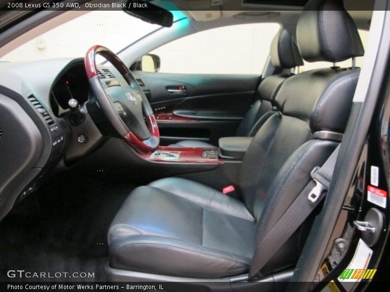 Obsidian Black / Black 2008 Lexus GS 350 AWD