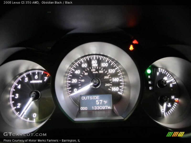 Obsidian Black / Black 2008 Lexus GS 350 AWD