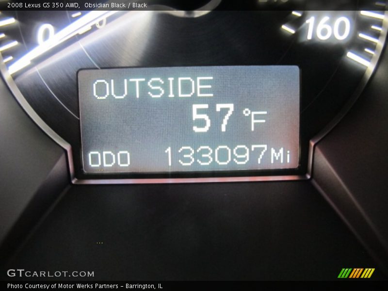 Obsidian Black / Black 2008 Lexus GS 350 AWD