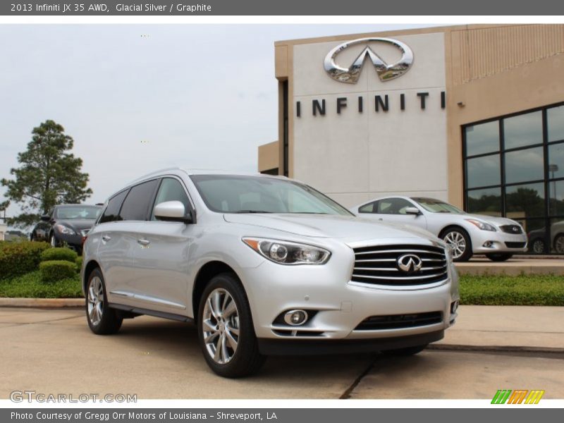 Glacial Silver / Graphite 2013 Infiniti JX 35 AWD