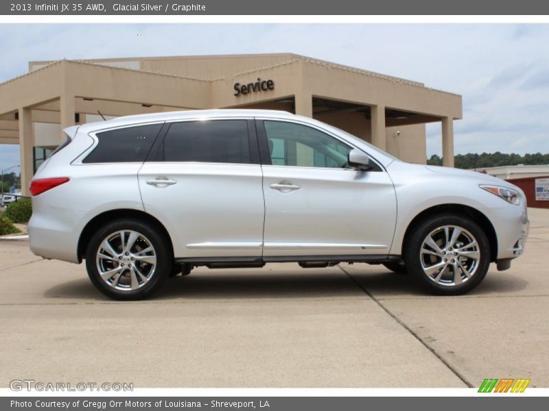 Glacial Silver / Graphite 2013 Infiniti JX 35 AWD