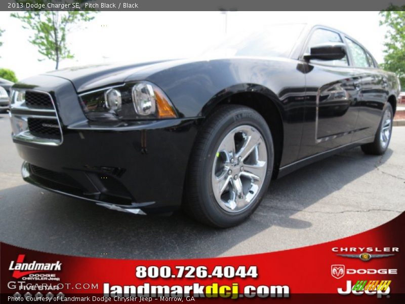 Pitch Black / Black 2013 Dodge Charger SE