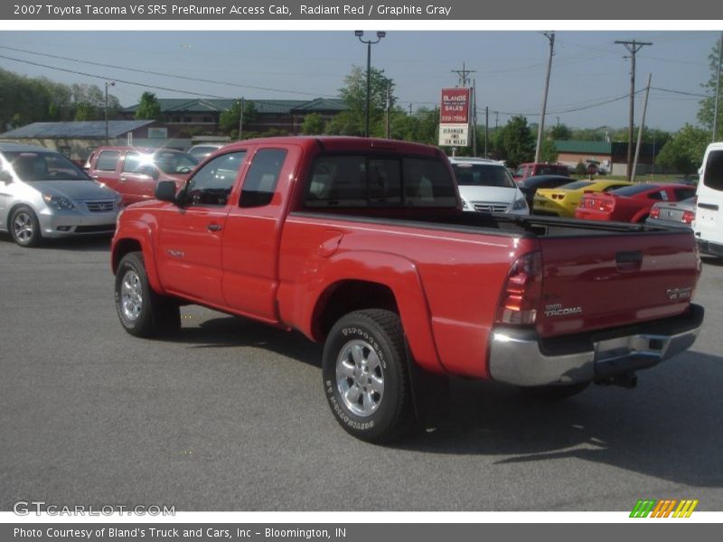 Radiant Red / Graphite Gray 2007 Toyota Tacoma V6 SR5 PreRunner Access Cab