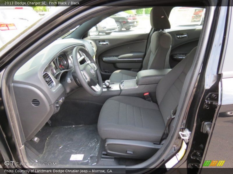 Pitch Black / Black 2013 Dodge Charger SE