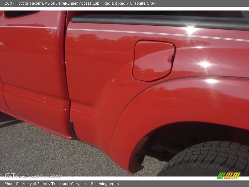 Radiant Red / Graphite Gray 2007 Toyota Tacoma V6 SR5 PreRunner Access Cab