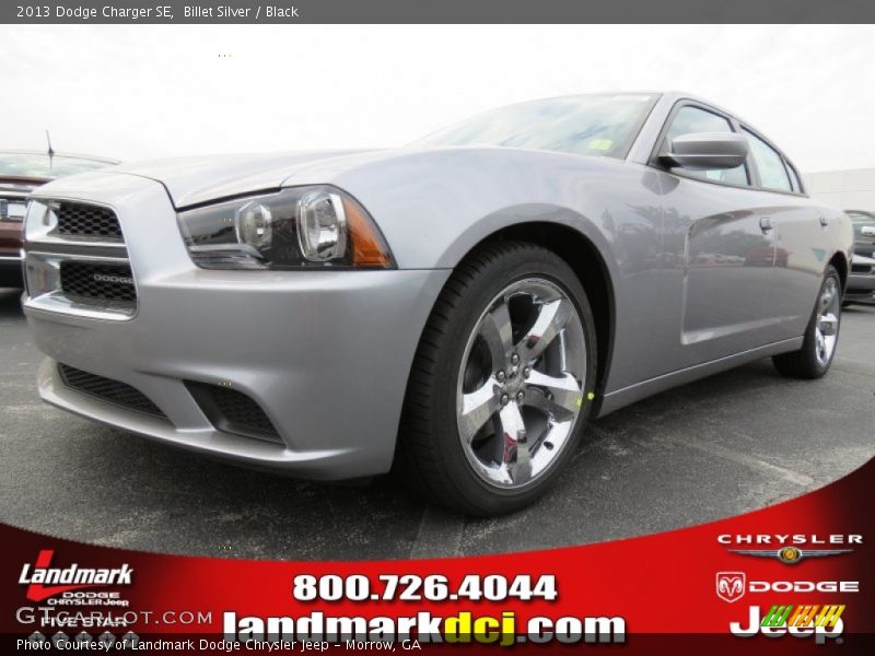Billet Silver / Black 2013 Dodge Charger SE