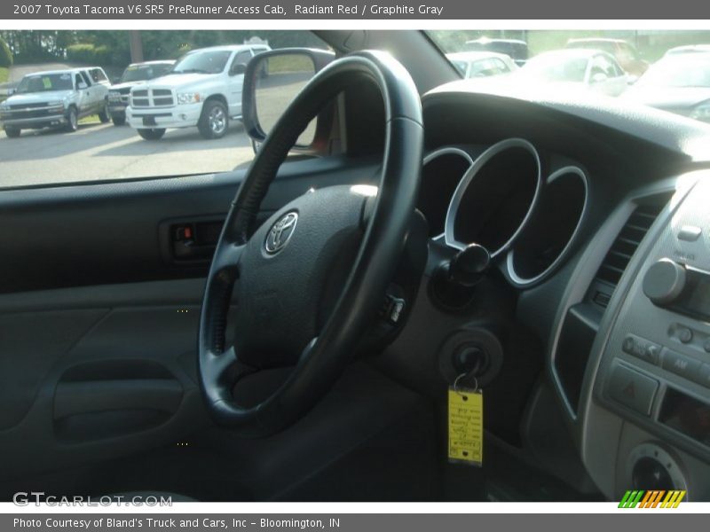 Radiant Red / Graphite Gray 2007 Toyota Tacoma V6 SR5 PreRunner Access Cab