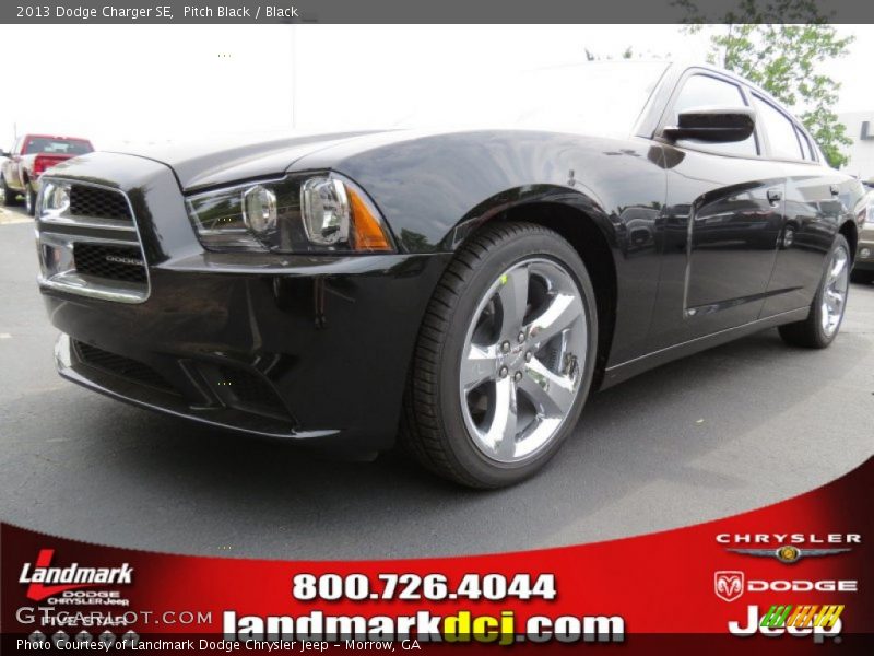 Pitch Black / Black 2013 Dodge Charger SE