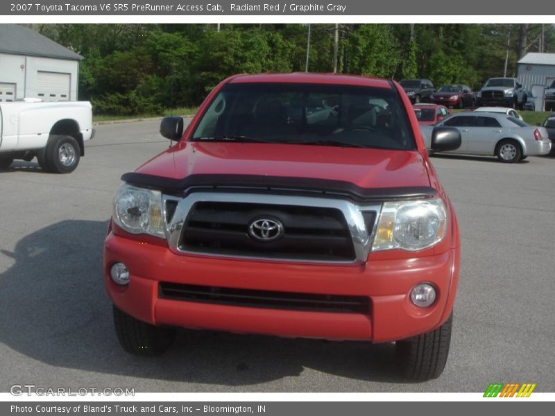 Radiant Red / Graphite Gray 2007 Toyota Tacoma V6 SR5 PreRunner Access Cab