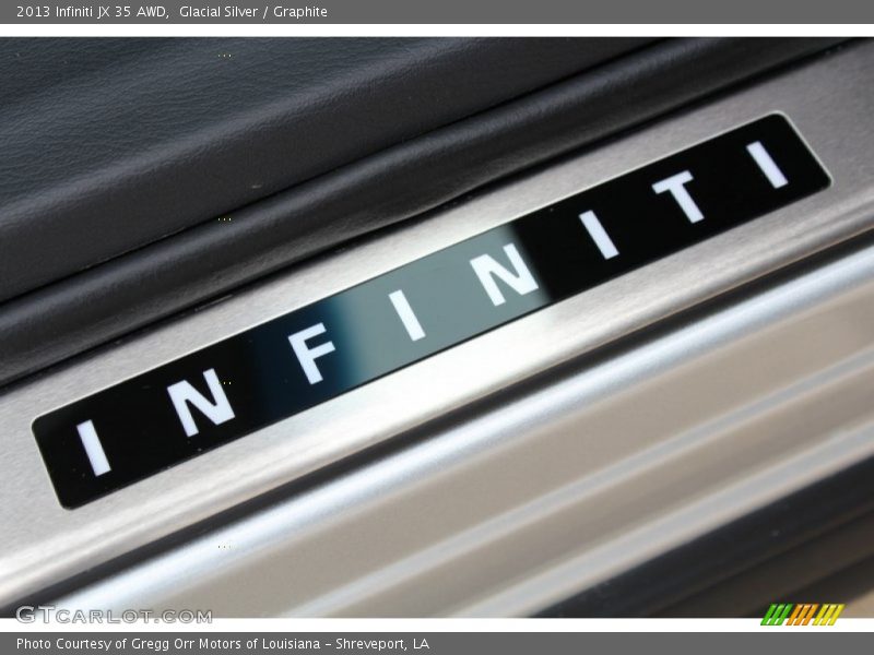 Glacial Silver / Graphite 2013 Infiniti JX 35 AWD