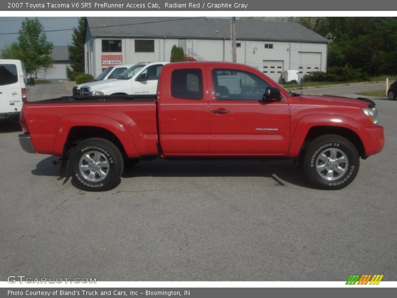 Radiant Red / Graphite Gray 2007 Toyota Tacoma V6 SR5 PreRunner Access Cab