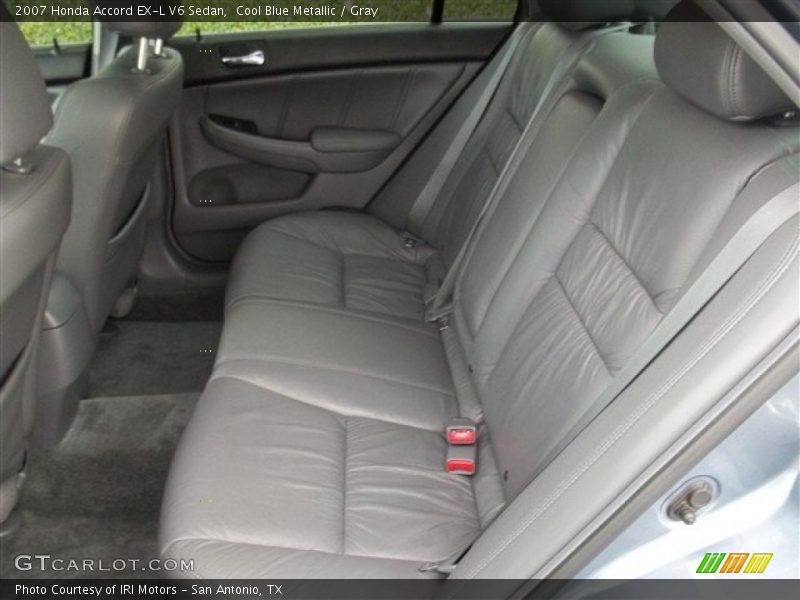 Rear Seat of 2007 Accord EX-L V6 Sedan