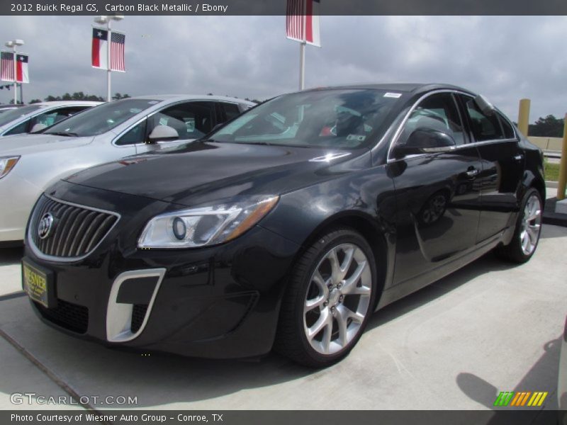 Carbon Black Metallic / Ebony 2012 Buick Regal GS