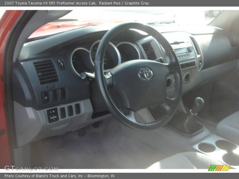 Radiant Red / Graphite Gray 2007 Toyota Tacoma V6 SR5 PreRunner Access Cab