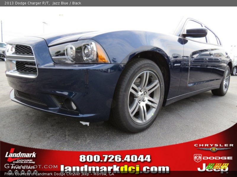 Jazz Blue / Black 2013 Dodge Charger R/T