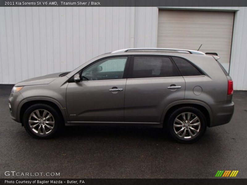 Titanium Silver / Black 2011 Kia Sorento SX V6 AWD