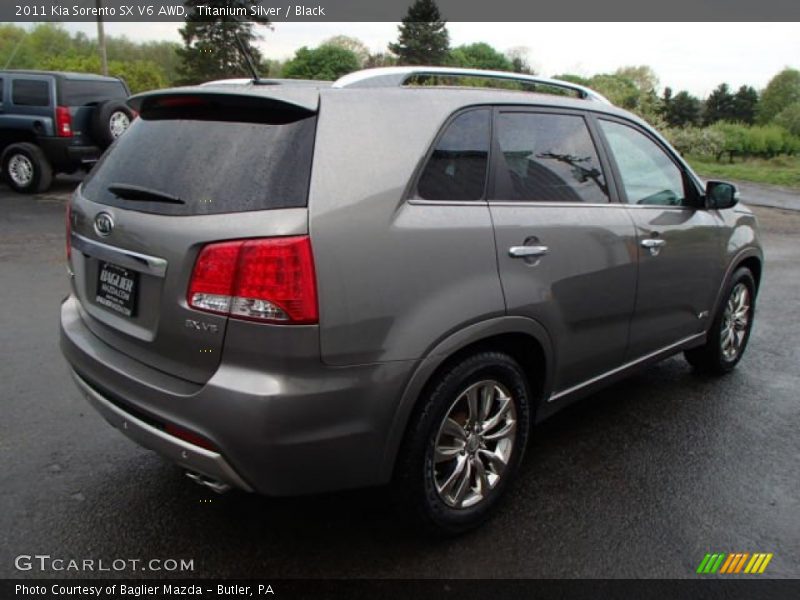 Titanium Silver / Black 2011 Kia Sorento SX V6 AWD