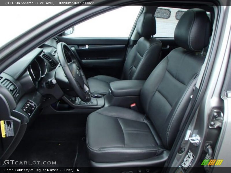 Titanium Silver / Black 2011 Kia Sorento SX V6 AWD