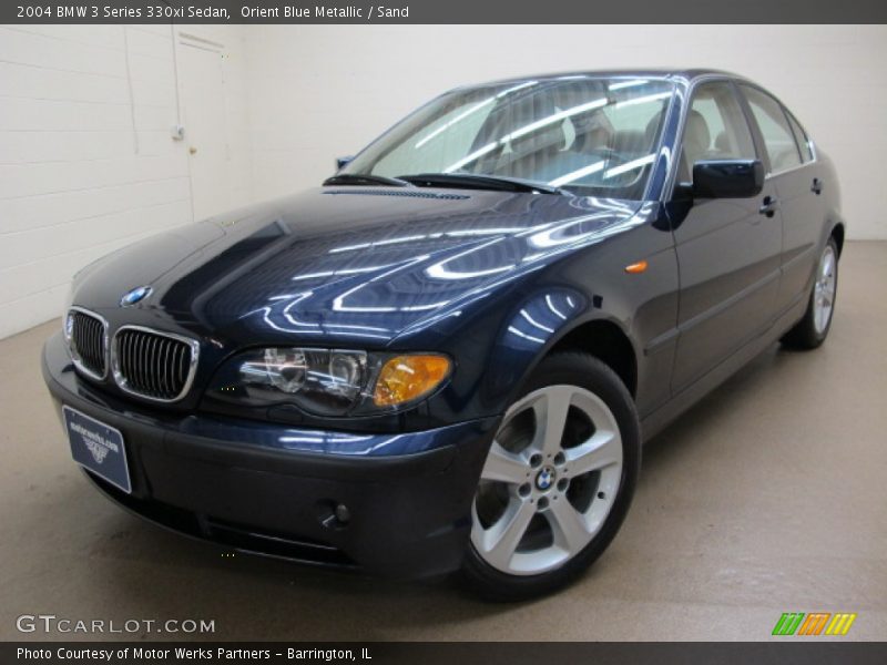 Orient Blue Metallic / Sand 2004 BMW 3 Series 330xi Sedan