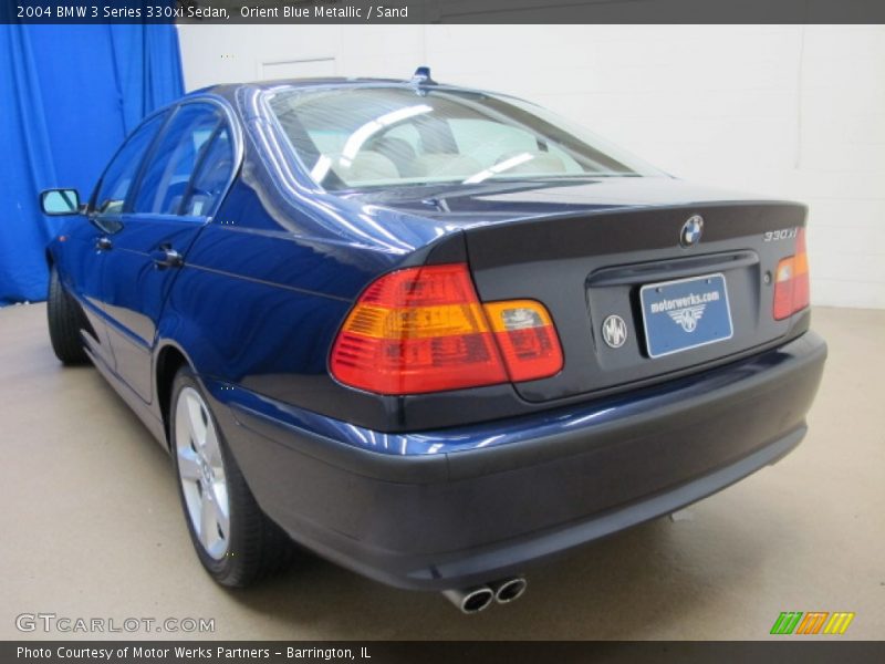 Orient Blue Metallic / Sand 2004 BMW 3 Series 330xi Sedan