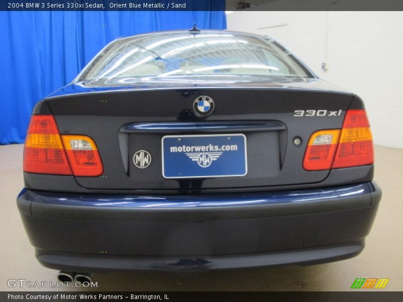 Orient Blue Metallic / Sand 2004 BMW 3 Series 330xi Sedan