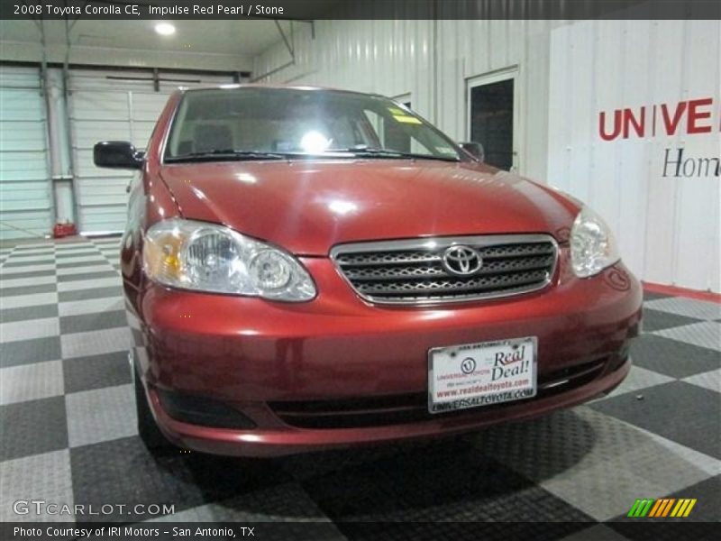 Impulse Red Pearl / Stone 2008 Toyota Corolla CE