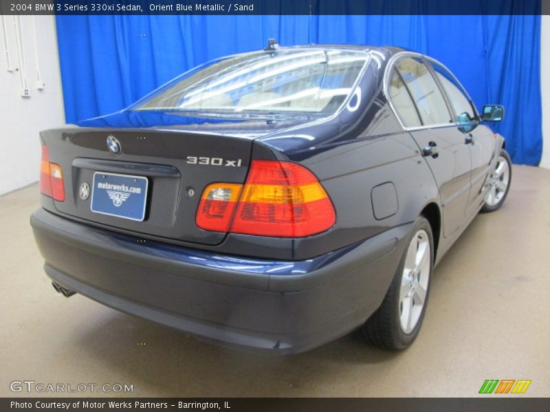 Orient Blue Metallic / Sand 2004 BMW 3 Series 330xi Sedan