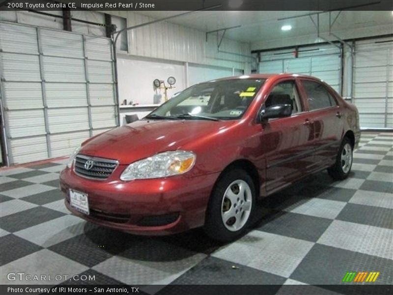 Impulse Red Pearl / Stone 2008 Toyota Corolla CE