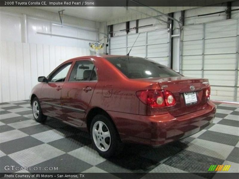 Impulse Red Pearl / Stone 2008 Toyota Corolla CE