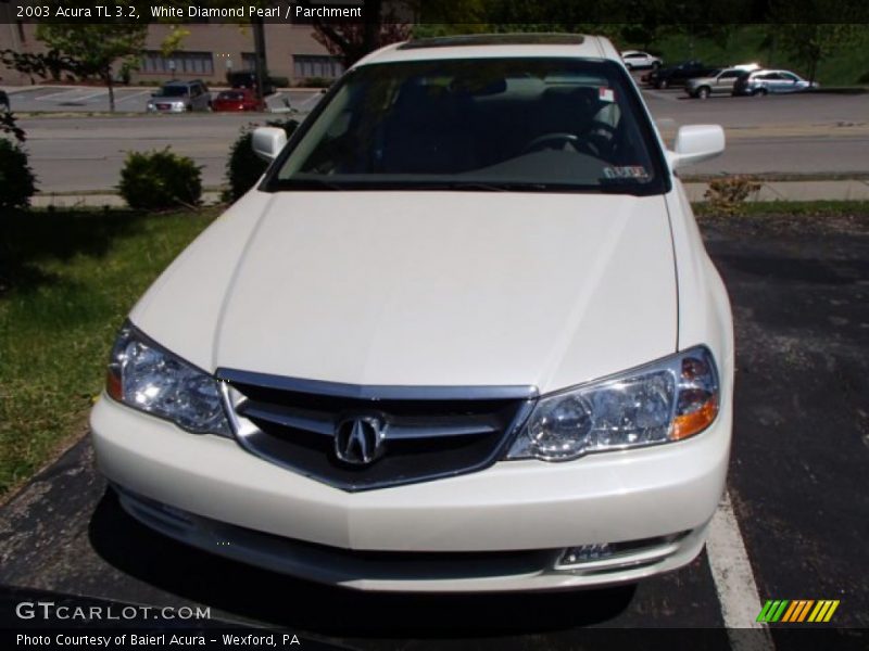 White Diamond Pearl / Parchment 2003 Acura TL 3.2