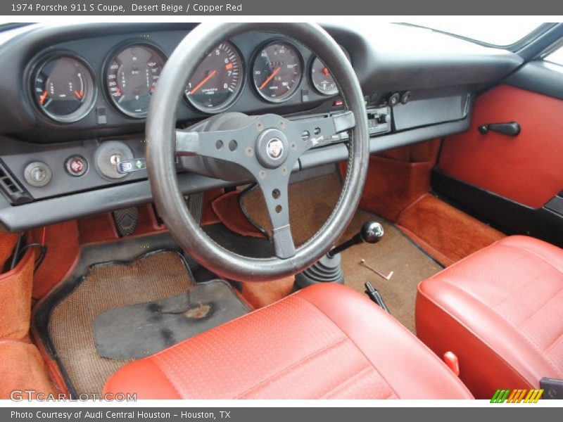 Copper Red Interior - 1974 911 S Coupe 