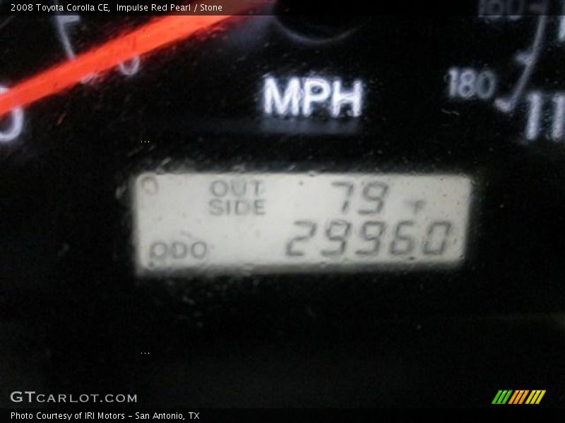 Impulse Red Pearl / Stone 2008 Toyota Corolla CE