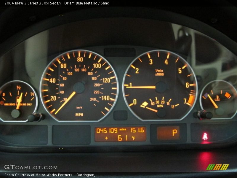  2004 3 Series 330xi Sedan 330xi Sedan Gauges