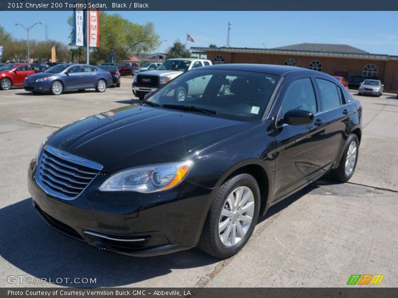 Black / Black 2012 Chrysler 200 Touring Sedan