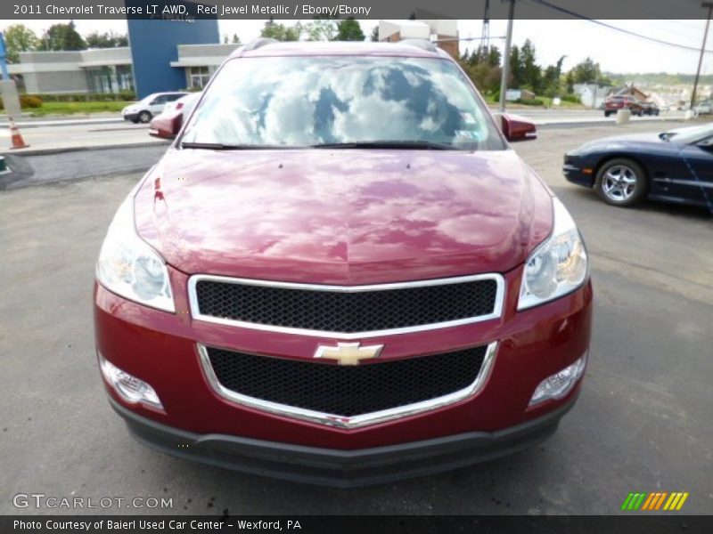 Red Jewel Metallic / Ebony/Ebony 2011 Chevrolet Traverse LT AWD