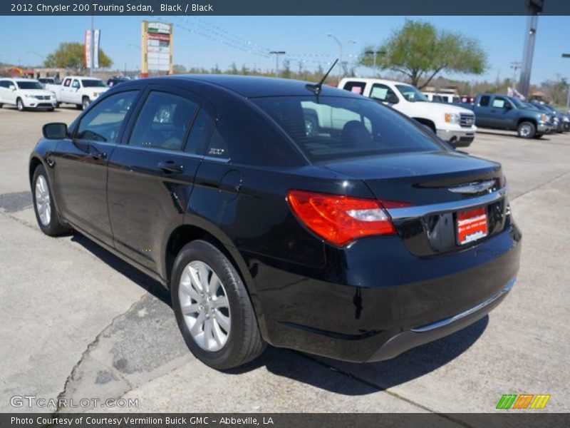 Black / Black 2012 Chrysler 200 Touring Sedan