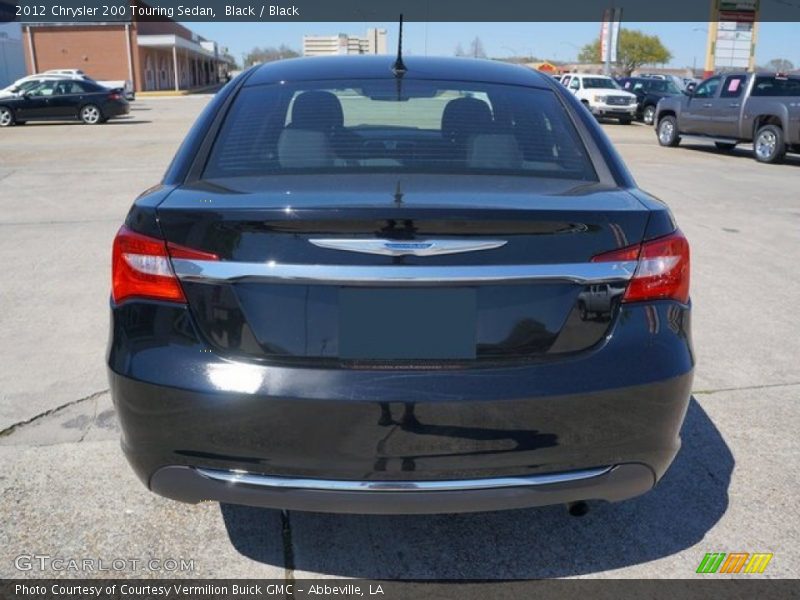 Black / Black 2012 Chrysler 200 Touring Sedan