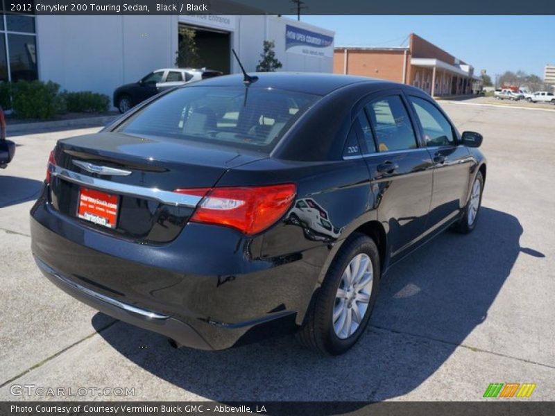 Black / Black 2012 Chrysler 200 Touring Sedan