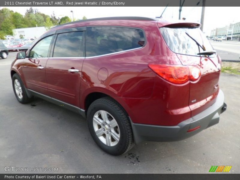 Red Jewel Metallic / Ebony/Ebony 2011 Chevrolet Traverse LT AWD